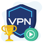 Best VPN for streaming icon