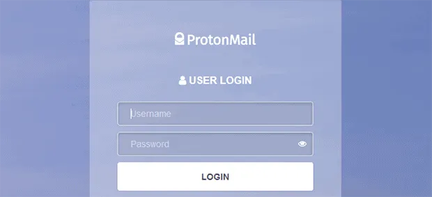 Dark Web ProtonMail screenshot homepage