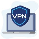 Use a VPN connection icon