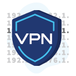 VPN shield covering up IP Adresses